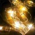 thumbnail image 1 of 10 20 LED Photo Clip LED String Lights Light Strip LED String Lights Semi-conductor Garlands Battery Fairy Holiday Lights DIY Decoration Custom for House Wedding Party, 1 of 9