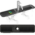 thumbnail image 1 of BTideas Protector contra Salpicaduras para Fregadero de Cocina Tapete contra Salpicaduras de Silicona, Organizador de Fregadero de Cocina de 24", Negro, 1 of 8