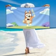 thumbnail image 4 of Lsque Bluey Pattern Microfiber Bath Beach Towel Silver Fox Velvet Beach Towel Oversized Quick Dry Absorbent for Pool Swimming Bathroom 27.5x55in, 4 of 5