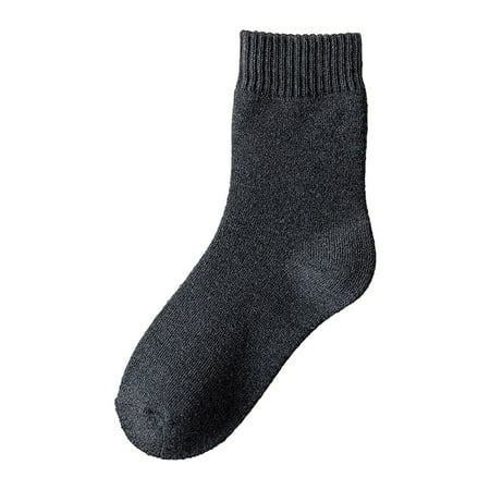 

6-Pack Socks for Women Solid Color Thickened Mid Length Tube Winter Warm Stockings Socks