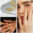 thumbnail image 3 of Stackable Gold Rings for Women Dainty 14K Gold Plated Thin Ring Set Non Tarnish Thumb Bands Gold Jewelry Gifts Statement Gold Knuckle Rings Size 6-10, 3 of 5