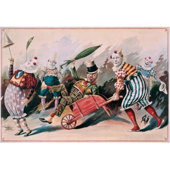 Clowns 1890 Posters Poster Print - 18 x 24 in.
