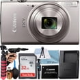 thumbnail image 1 of Canon PowerShot IXY 650 (ELPH 360) HS Digital Camera (Silver) with 12x Optical Zoom Lens + 32GB Memory Card + Tripod + ZeeTech Basic Bundle, 1 of 4