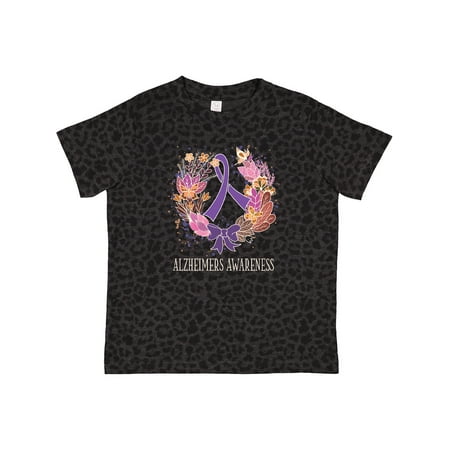 

Inktastic Alzheimers Awareness Ribbon Wreath Gift Toddler Boy or Toddler Girl T-Shirt