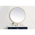 thumbnail image 3 of Elegant Decor Pier 42 inch LED mirror with adjustable color temperature 3000K/4200K/6400K in brass, 3 of 11