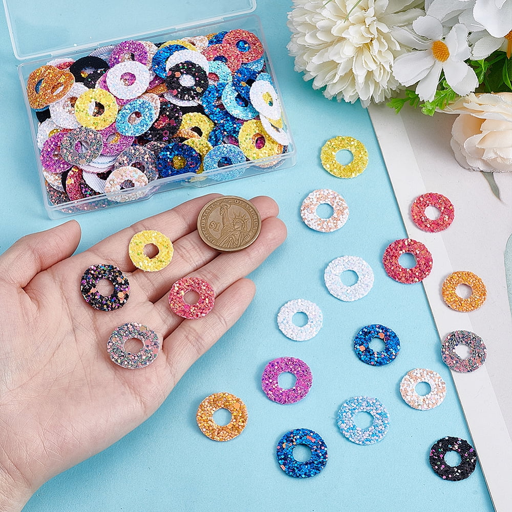 200pcs 20 Colors Safety Eyes Washers Resin Craft Eyes Backs Stuffed Crochet Washers Eyes Nose Gaskets Kawaii Eyes Washers