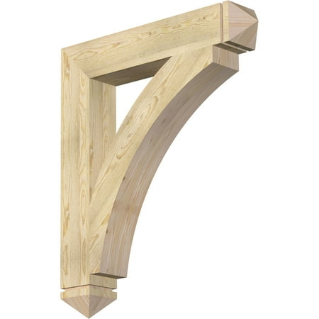 

Ekena Millwork 6 W x 36 D x 42 H Thorton Arts & Crafts Rough Sawn Bracket Douglas Fir
