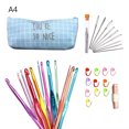 thumbnail image 1 of Knitting Needle Crochet Hooks Aluminum Oxide Yarn Kit Weave Craft Multi Color Weaving Tools 12Pcs Crochets, 1 of 2