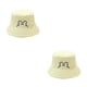 thumbnail image 1 of Qarigey Sombreros de cubo Bordado Hombres Mujeres Gorras Sombrero de pescador vintage Estampado en la playa Ropa de diario Sombrero de ala Amarillo M (56-58 cm) 2Conjunto, 1 of 6