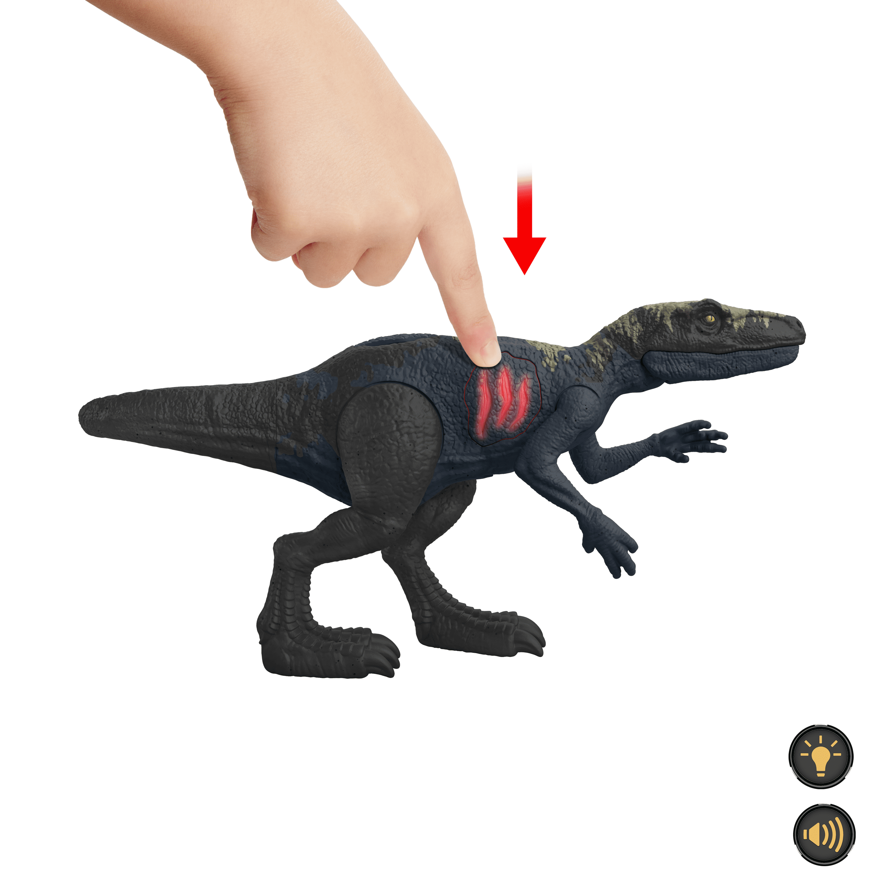 Jurassic World Attaque Ultime Figurine Herrérasaure avec blessures - Exclusivité Walmart