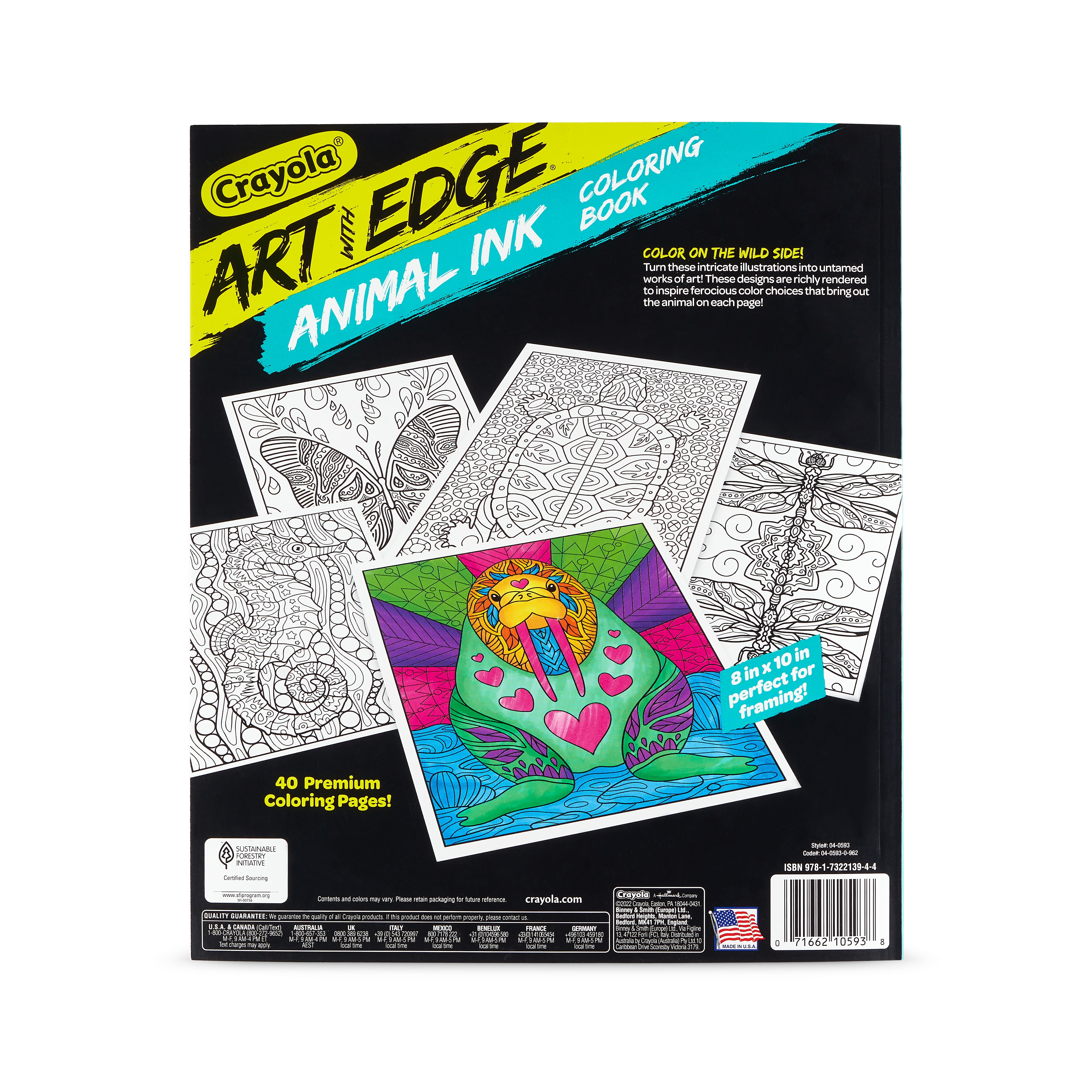 Crayola Art With Edge Coloring Book with Markers-Naturescapes