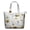 Bumble, variant on Modern Dinosaur Travel Duffel Bag, Abstract Watercolor Dino Print Tote, Cute Baby Dinosaur Pattern Weekender for Weekend Travel