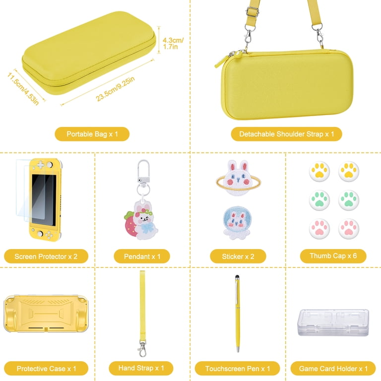 Switch Lite Case, 17 in 1 Switch Lite Accessories Bundle with Lite
