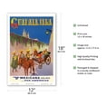 thumbnail image 2 of Guadalajara Mexico - Mexicana Airlines (CMA-Compañía Mexicana de Aviación) - Vintage Airline Travel Poster by Deleve c.1950s - Master Art Print (Unframed) 12in x 18in, 2 of 4