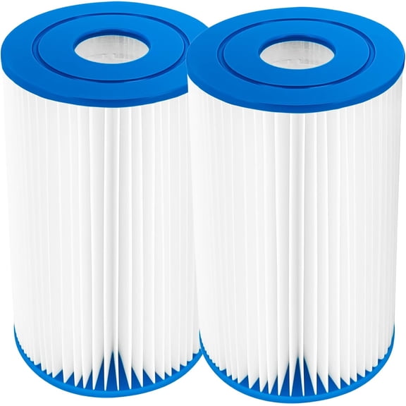 2 Pack Type B Hot Tub Type B Replacement Pool Filter Cartridge for in-tex 29005E Swimming Pool Filter 2500 GPH Filter Pumps