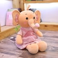 thumbnail image 1 of unidad de elefante de peluche de 45cm-80cm, muñeca de princesa de jardín, elefante de colores bonito, pequeño juguete de peluche, cojín, regalo de cumpleaños, 1 of 5
