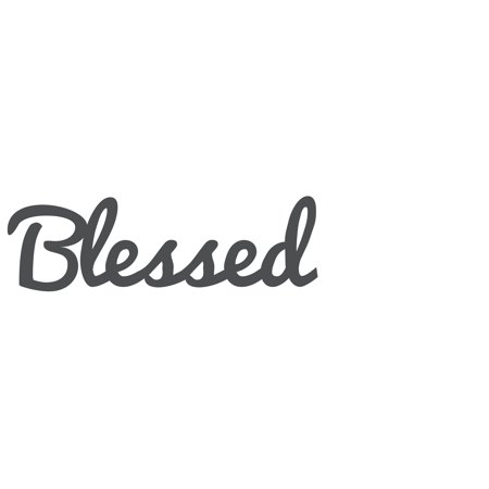 Monogram Wall - Blessed Distressed & Painted Cutout Vintage Ready To Hang Wall Monogram Home Decor (Plastic)