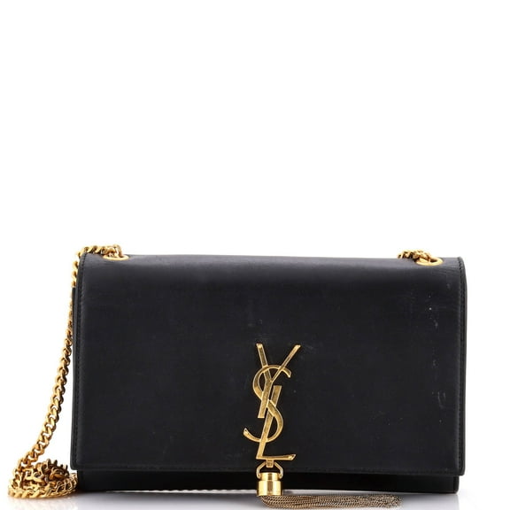 Pre-Owned Saint Laurent Classic Monogram Tassel Crossbody Bag Leather Medium By Rebag