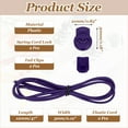 thumbnail image 2 of Uxcell Elastic Shoe Laces, No Tie Shoelaces for Adults White Dot Purple, 2 of 6