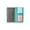Teal, variant on Genuine Eel Skin Leather Checkbook Cover Credit Card Holder ID Window E 154