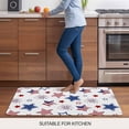 thumbnail image 5 of 4th of July Doormat Outdoor Entrance 16"x24", Independence Day Blue Red Star Fireworks Absorb Moisture Dirt Door Mats, Non-Slip Rubber Backing Floor Mats Indoor, Low-Profile Front Door Rugs, 5 of 9