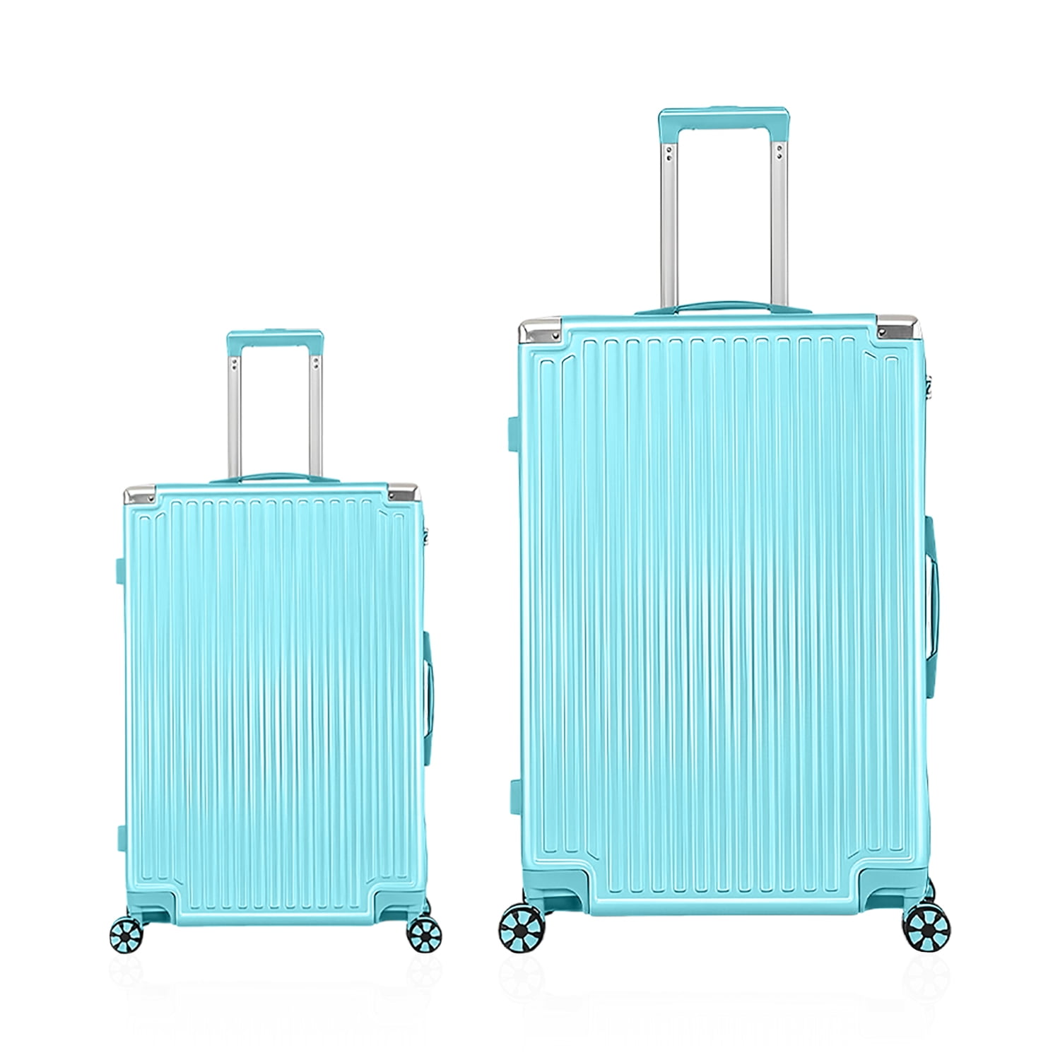 Wingomart 2 Piece Luggage Set Lightweight Durable Pc Abs Hardside Luggage Double Spinner Wheels Tsa Lock 20in 28in Other