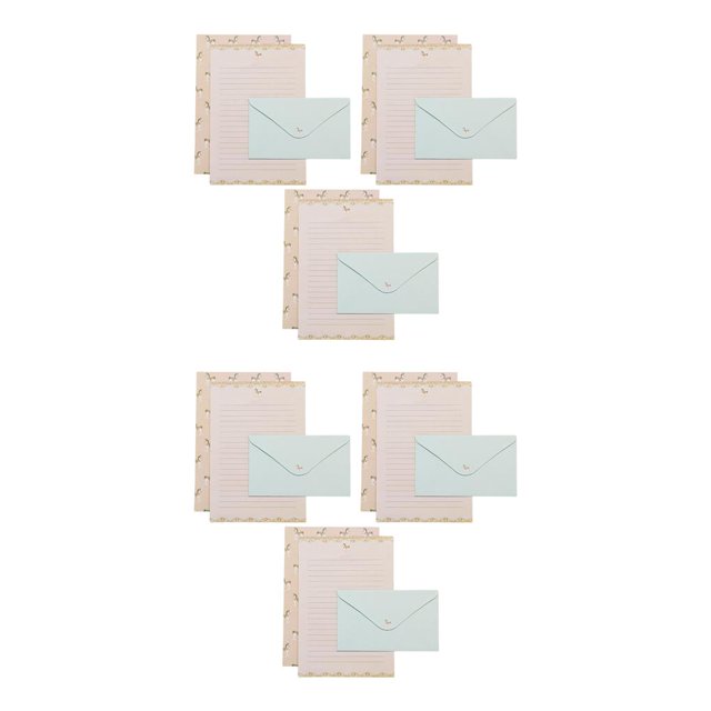 Bearachild Sobre Kawaii para escribir papelería papel carta papeles ligero transparente sellado etiqueta flor/sobres de animales Fiesta Temática Type1 NO1