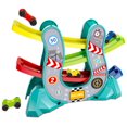 thumbnail image 1 of 4-layers Race Track Toy for Toddler with 4pcs Cars U-shaped Car Slide Track Toy Hand-eye Coordination Training Car Ramp Toy Enhance Parent-children Relationship Racing Track Toy, 1 of 1