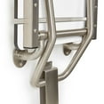 thumbnail image 5 of 30" x 15" Phenolic White 3” Slats Folding Wall Mount Shower Seat Bench, ADA Compliant, 5 of 6