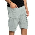 thumbnail image 4 of NOLDARES Men's 5 inch Inseam Shorts Pull-On Relaxed Fit Comfort Stretch Short Shorts with Pocket(Grey,3XL), 4 of 5