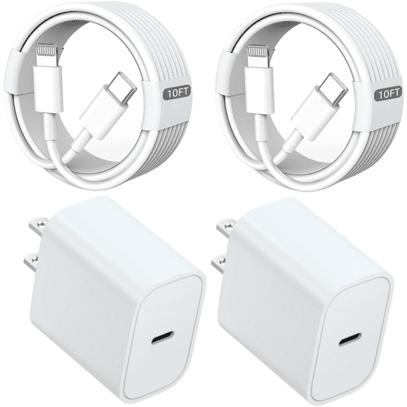 [MFi ]For Phone 14 13 12 Fast Charger, 20W PD USB C Wall Charger with 10ft Fast Charging Cable for Phone 14/13/12/12 Pro/12 Pro Max/11/11 Pro/11 Pro Max/XR/X