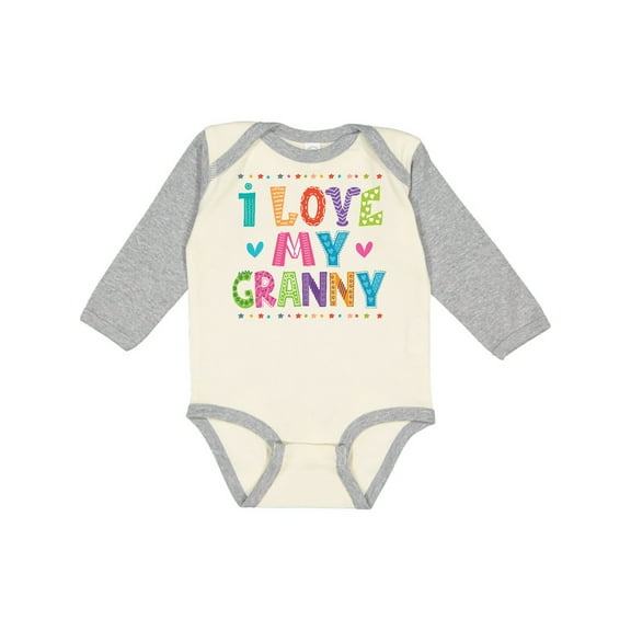 Inktastic I Love My Granny Cute Granddaughter Gift Girls Long Sleeve Baby Bodysuit