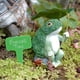 thumbnail image 5 of Estatua Del Jardín De Ranas De Brócoli Figura de rana de brócoli creativa en miniatura para decoración interior y exterior, 5 of 9