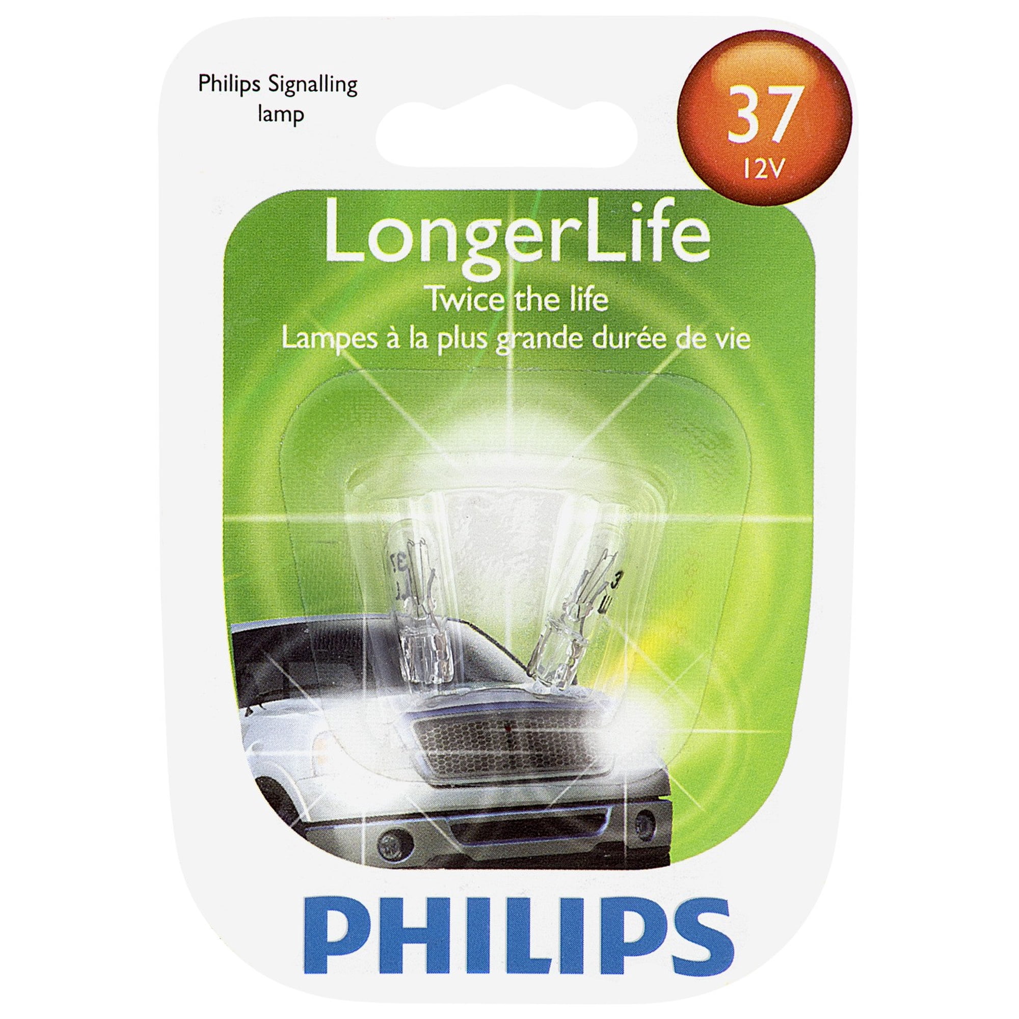 Philips LongerLife Miniature 37LL, Pack of 2
