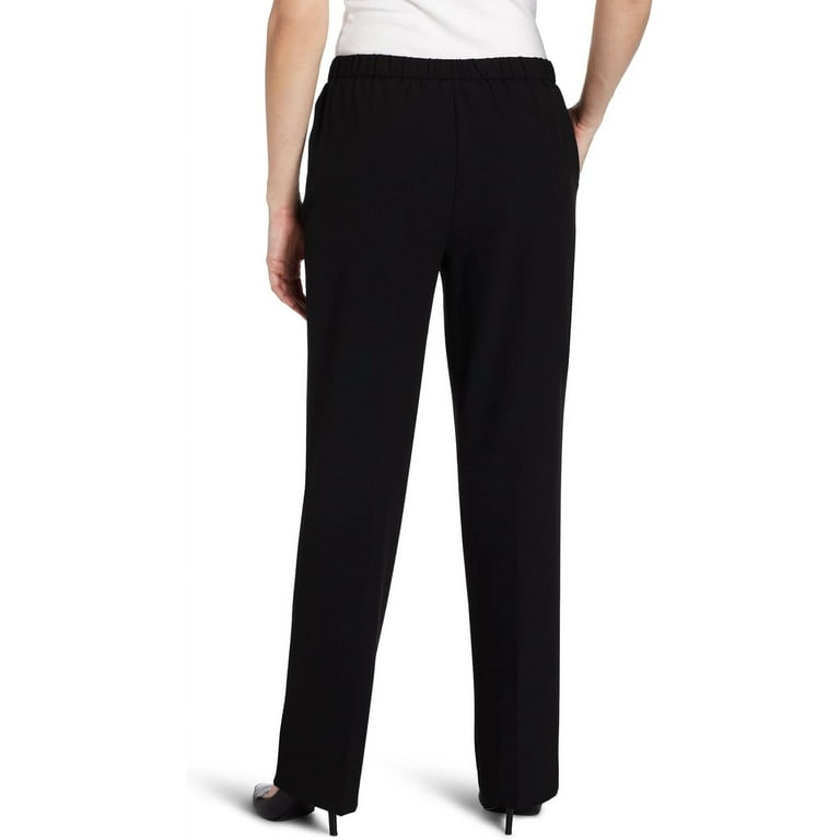 Briggs New York Women's Pull On Dress Pant Average Length &, Black, Size  14.0 