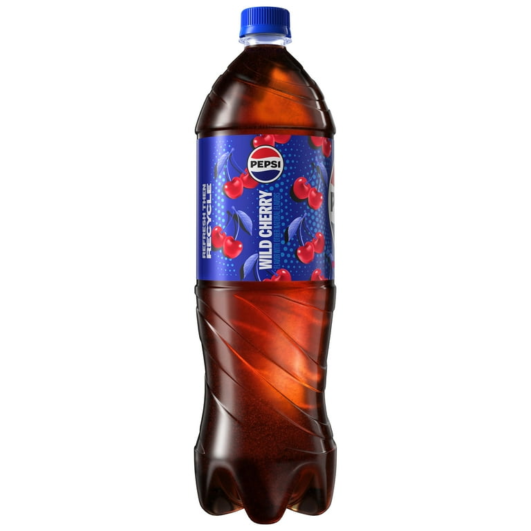 Pepsi Cola Wild Cherry Soda Pop, 1.25 Liter Bottle - Walmart.com