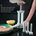 thumbnail image 4 of Sausage Stuffer with 4 Different Inches Stuffing Tubes, Manual Sausage Maker, Homemade Sausage Machine Making Kit, for Home Camping Outdoor Grill BBQ(2.2LB), 4 of 9