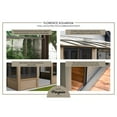 thumbnail image 4 of Gazebo Penguin Florence 10’ x 12’ Wall-Mounted, Heavy-Duty Aluminum Frame with UV Protection, 4 of 8
