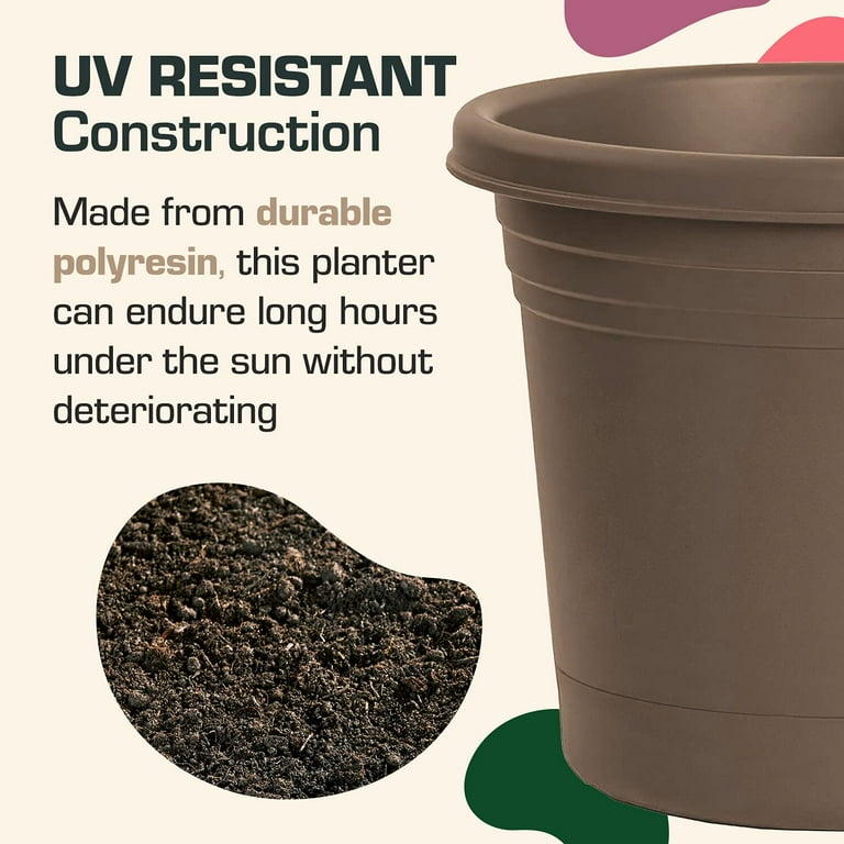 Rugg Polyresin Planter Cappuccino Rugg Polyresin Planter Cappuccino