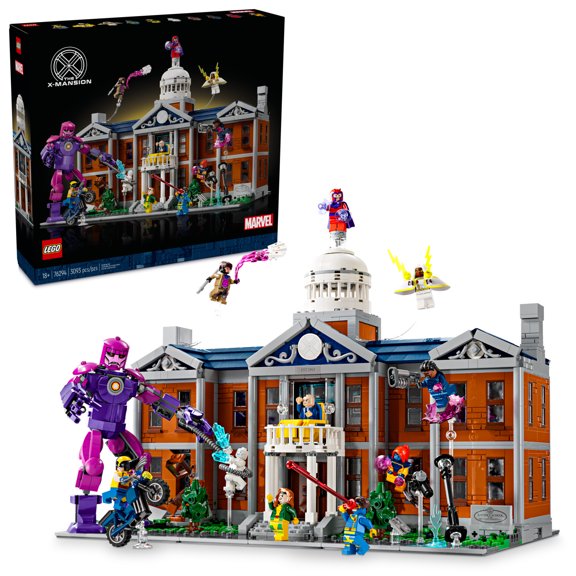 LEGO Marvel X-Men The X-Mansion Building Set - Marvel Collectibles DIY Craft Kit for Adults, Ages 18  - Buildable Xavier Institute with 10 Minifigures - Gift Idea for Superhero Fans - 76294