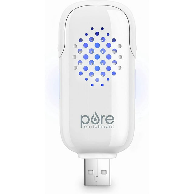 Pure Enrichment PureSpa USB Personal Aroma Diffuser - Portable, BPA-Free Essential Oil Diffuser with 3 Aromatherapy Refill Pads - Ideal for Car, Computer, and Travel