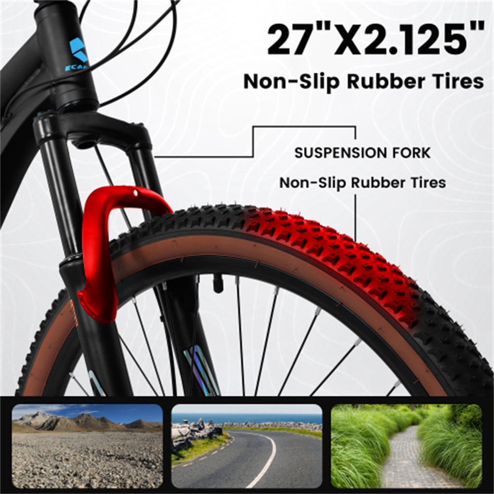 Mountain bike 27-inch wheels, aluminum frame, 21-speed disc brake trigger drive, male or female