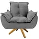 thumbnail image 1 of Sillón Odette base giratoria - Gris oscuro WEIK Odette, 1 of 5