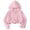 Pink, variant on Girls Sun Protection Jackets Hooded Front Zip Long Sleeve Outwear Lightweight Quick Dry Coat With Pockets