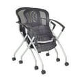 thumbnail image 2 of 72" x 24" Kee Training Table- Cherry/Chrome and 2 Cadence Nesting Chairs, 2 of 6
