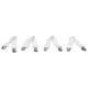 thumbnail image 4 of Sujetadores de sábanas ajustables Bling Bling 4 Uds tirantes banda elástica Clips soporte blanco, 4 of 14