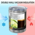 thumbnail image 2 of 12oz Tumblers Black White Gold Wave Marble Vacuum Insulated Stainless Steel Travel Tumbler Cups Mug with Lid and Straw for Beer,Coffee,Beverages with Cleaning Brush for Cold & Hot Drinks, 2 of 5