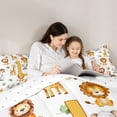 thumbnail image 5 of Manfei 7-Piece Kawaii Animal Comforter Set, Queen - Initial L (A-Z), 5 of 8