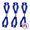 Blue, variant on JORESTECH Glove Clip Holder 3-Pack, Work Glove Grabber with Belt Attachment for Construction and Jobsite Use
