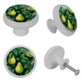 thumbnail image 4 of Pear Fluorescent Drawer Pulls with Screws: Round 4-Pack Glow-in-the-Dark Knobs for Cabinets, Wardrobes, and Dressers - Furniture Decor with Door Knobs, Drawer Handles, 4 of 6